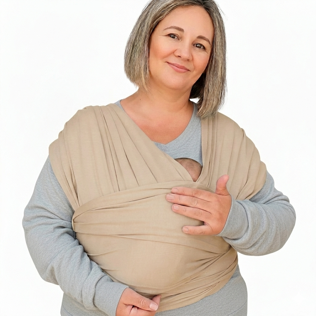 Sling Plus Size para Bebê Recém-Nascido – Wrap Canguru Ajustável e Respirável para Passeios