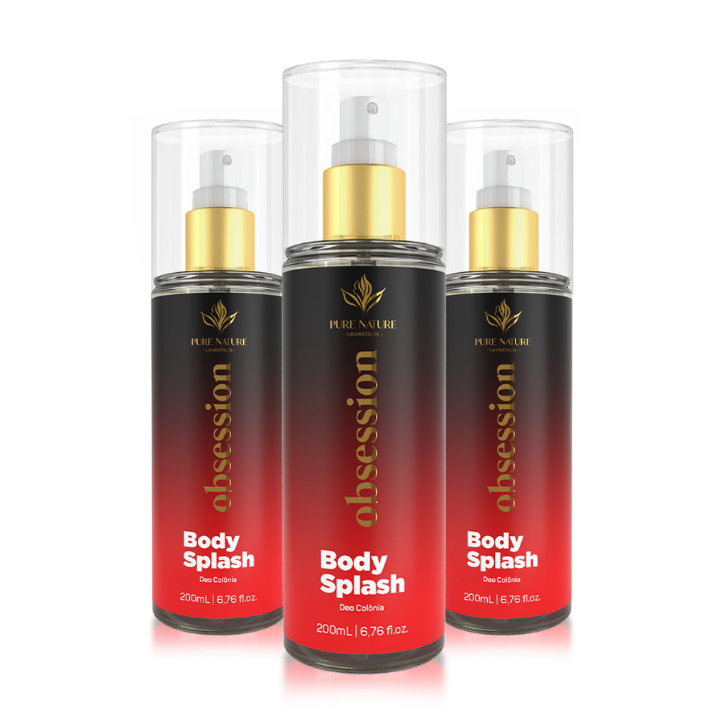 Kit 3 Body Splash Feminino Inspiração Árabe 200ml Alta Fixação Uso Diário