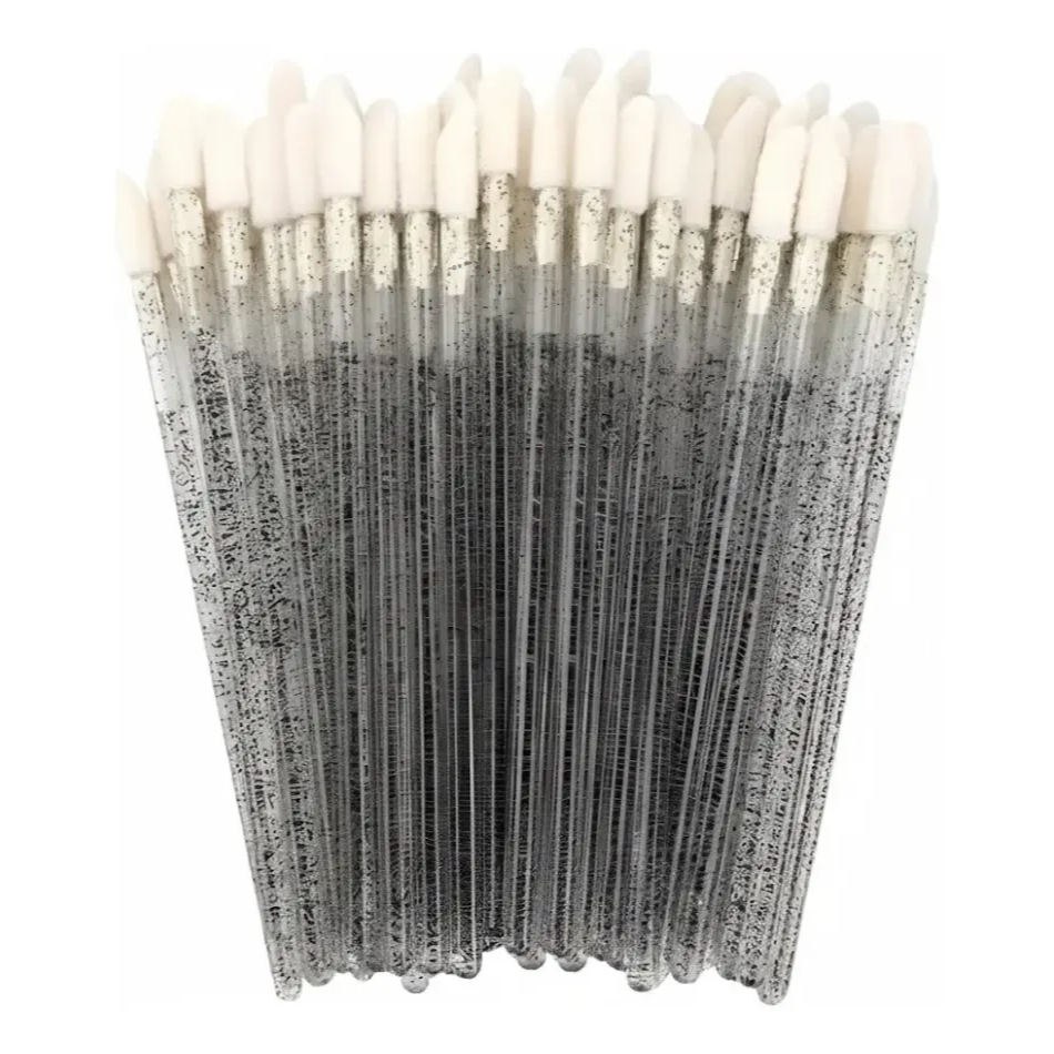 Kit 300 Aplicadores De Batom Extensão De Cílios - Preto