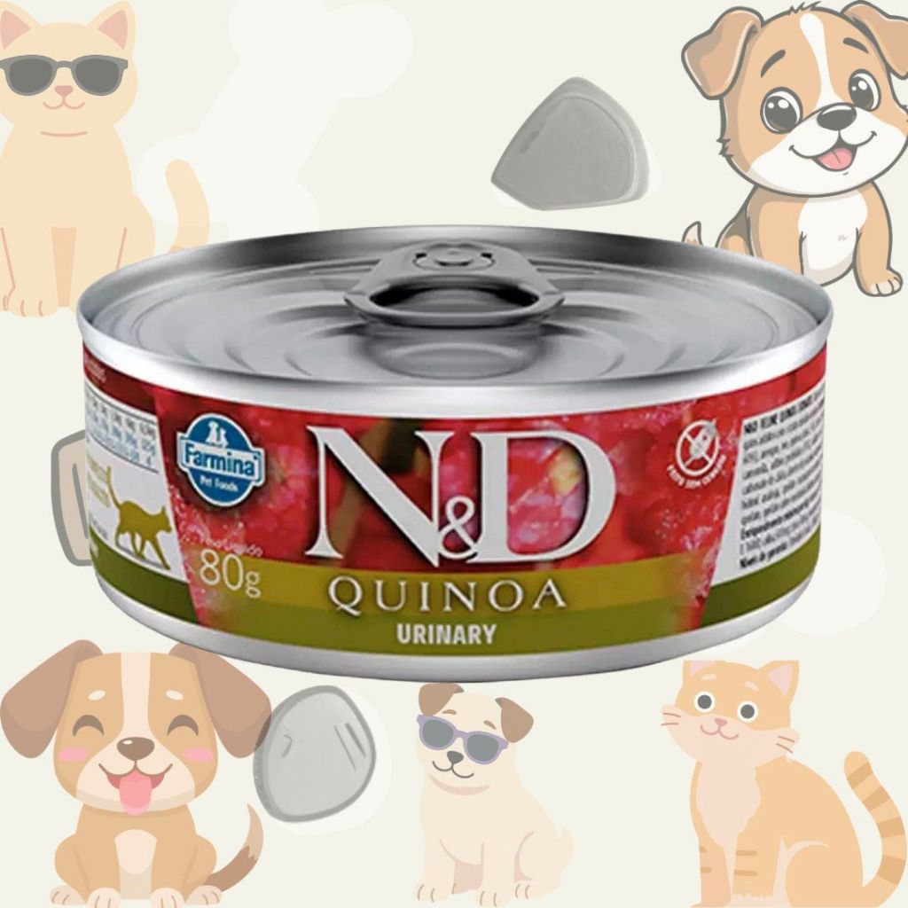 Ração Úmida Para Gatos N&D Quinoa Adultos Urinary Sabor Pato 80g
