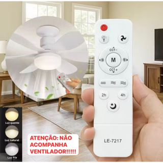 CONTROLE Remoto para Ventilador IR Compatível E27 Fan Light  Ajuste de Cor e Escurecimento para Luzes de Teto em Oferta na Shopee