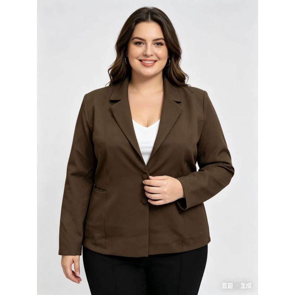 Blazer Social Alfaiataria 48-54 Com Botão e Bolso Funcional 312