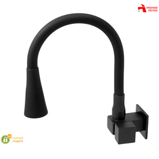 Torneira de Cozinha Gourmet Premium Acabamento Metal Preta Flexível De Parede Pia Cozinha Casa Lavabo Área Externa em Oferta na Shopee