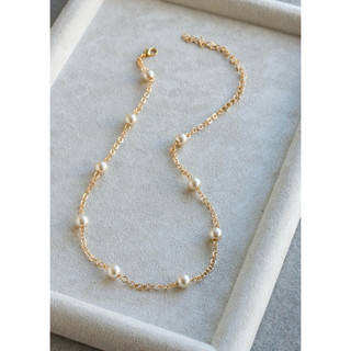Colar com Pérola Folheada a Ouro – Elegância Atemporal