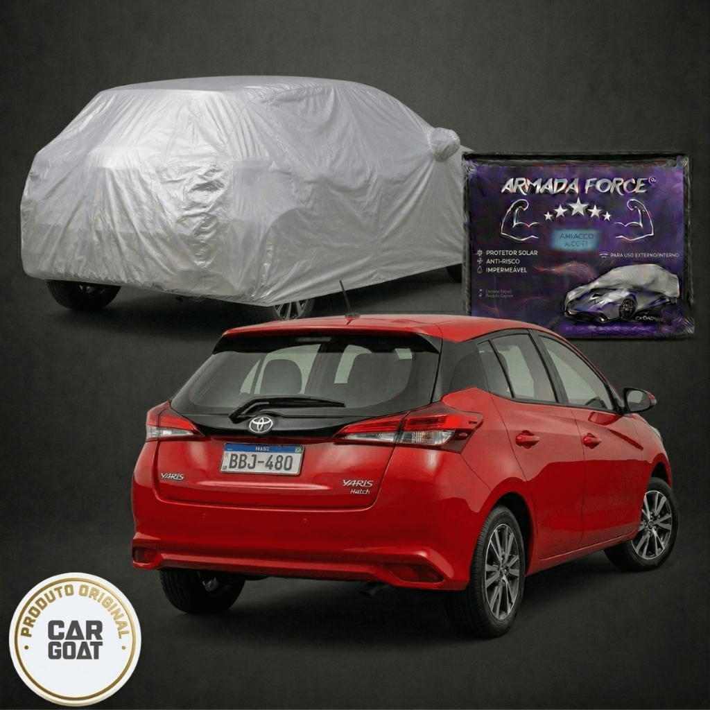 Capa Premium Para Carro Toyota Yaris Hatch Com ou Sem Forro Impermeável Proteção UV