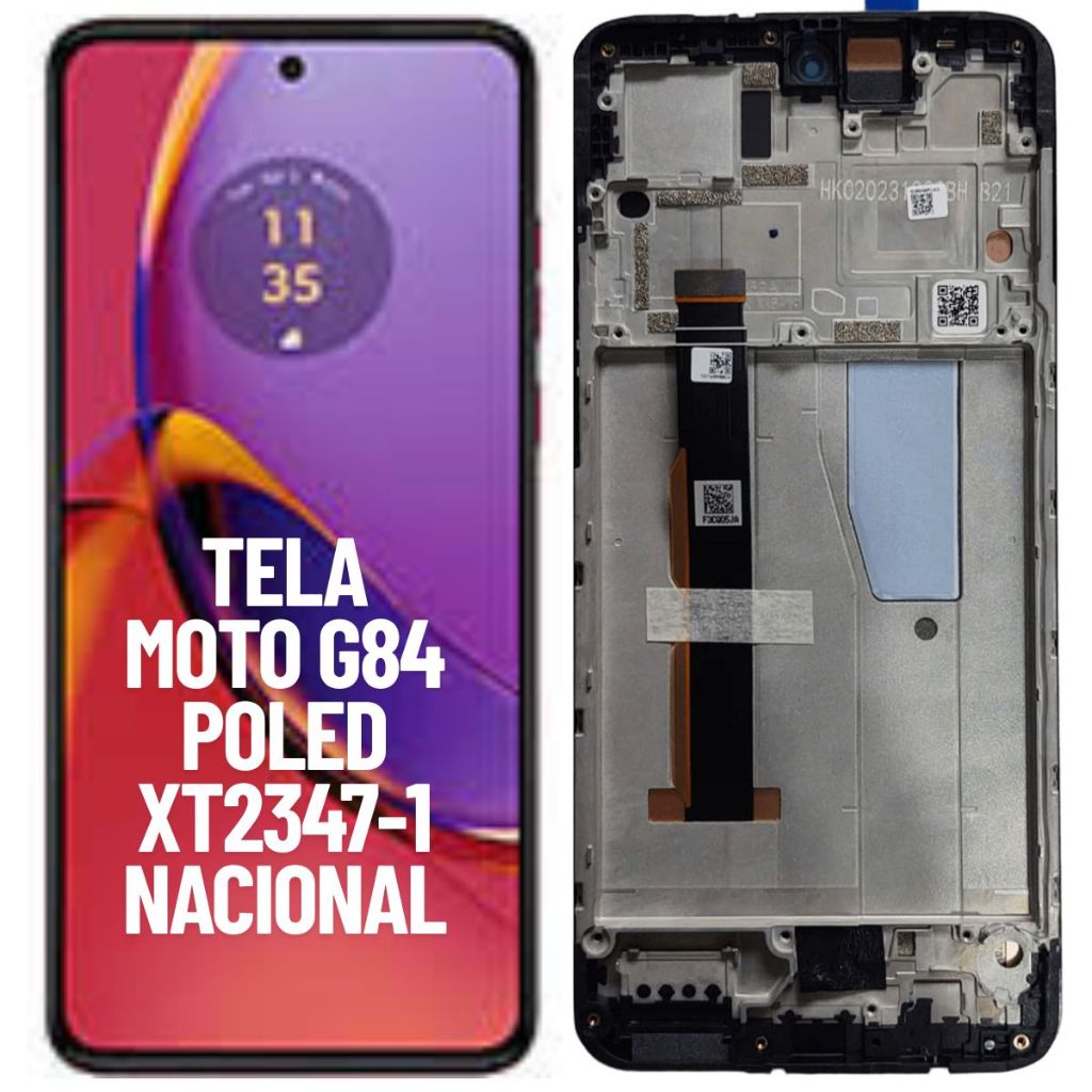 TELA FRONTAL DISPLAY POLED PARA MOTOROLA MOTO G84 XT2347-1 NOVA ORIGINAL NACIONA
