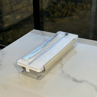 Suporte Organizador e Cortador de Rolos Clear Branco em Oferta na Shopee