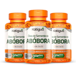 Óleo de Semente de Abóbora Vitamina D3 e E 866mg 60Cápsulas Katiguá
