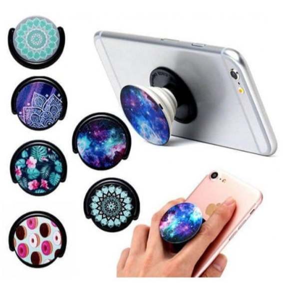 Suporte Pop Socket 3M Retrátil Anti Queda com Stand