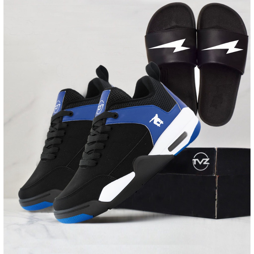 Tenis casual botinha 4 basquete conforto + chinelo