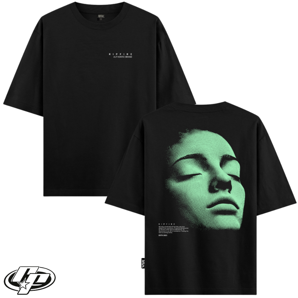 Camiseta Oversized Masculina Silent Resistanc Ripfire Algodão Streetwear