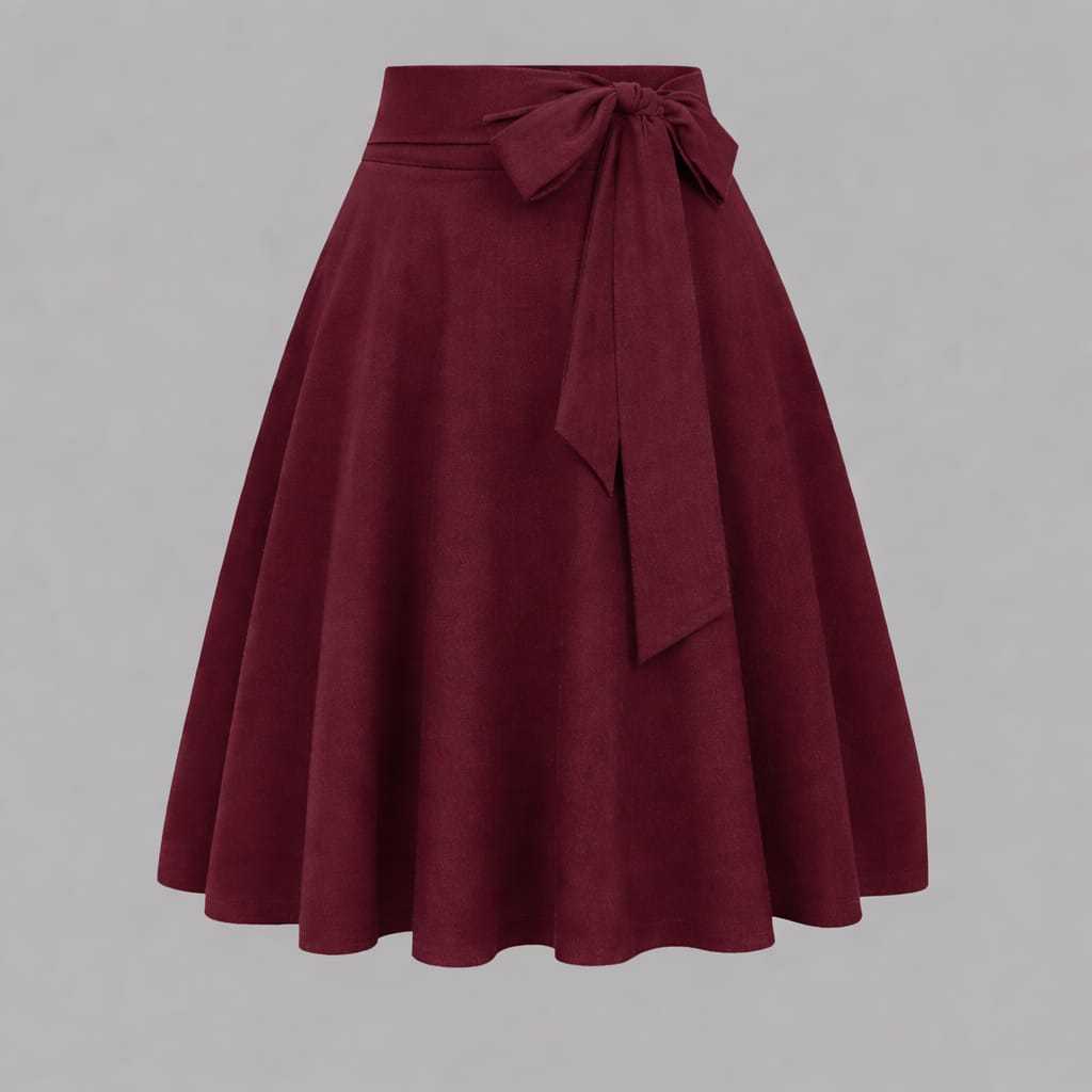 Saia Midi Godê Envelope Feminina Elegante Evangélica Cintura Alta