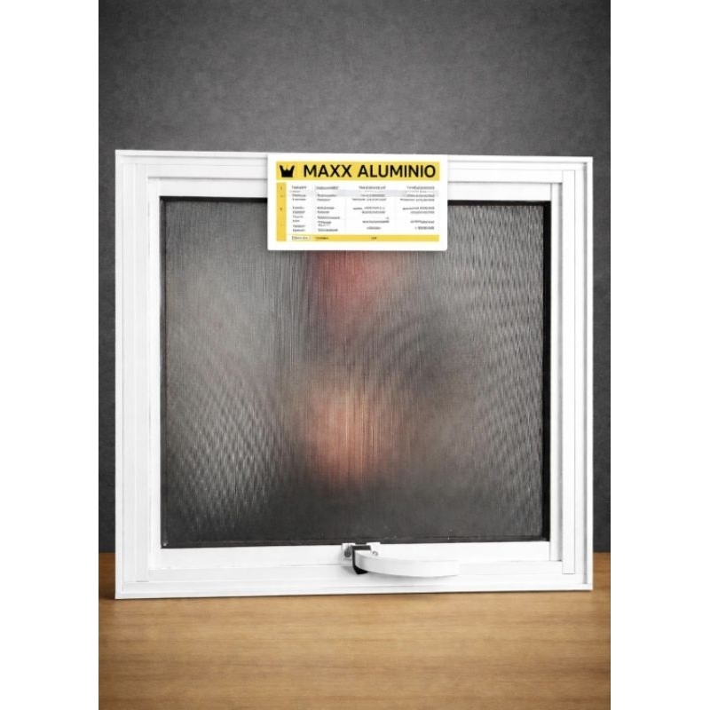 Janela para Banheiro 60x60 Alumínio Branco | Vitro Max Ar | Ventilação e Privacidade