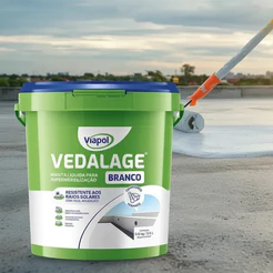 Manta Liquida Impermeabilizante Acrílica Vedalage Branco/Preto 3,6kg - Viapol