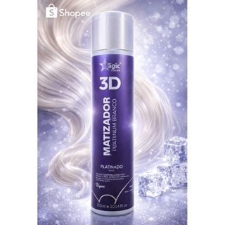 Matizador Platinado Magic Color 3D efeito Platinado 300 ML em Oferta na Shopee