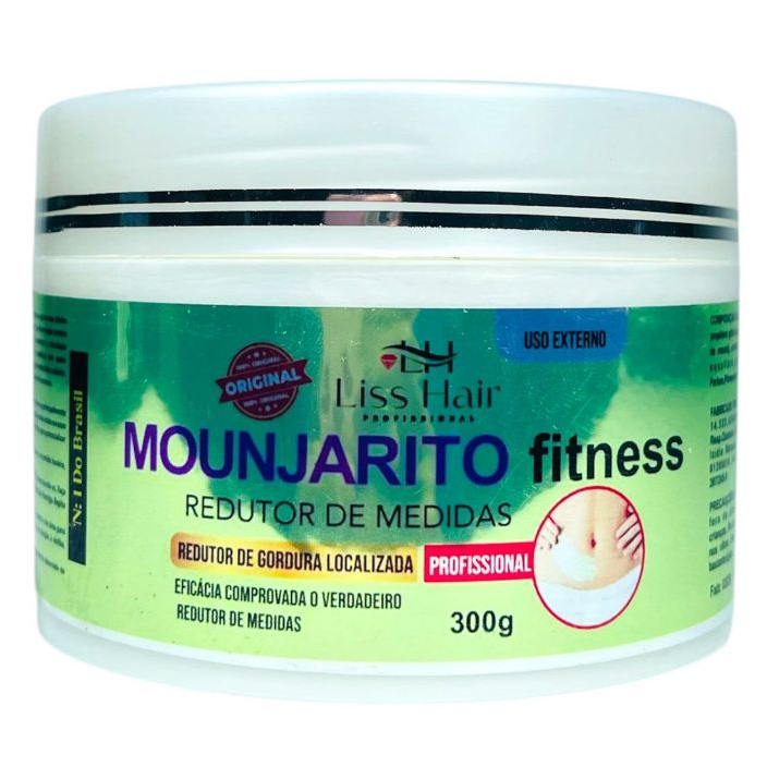 Mounjarito Fitness Redutor de Gordura Localizada Original Uso Externo 300g Liss Hair