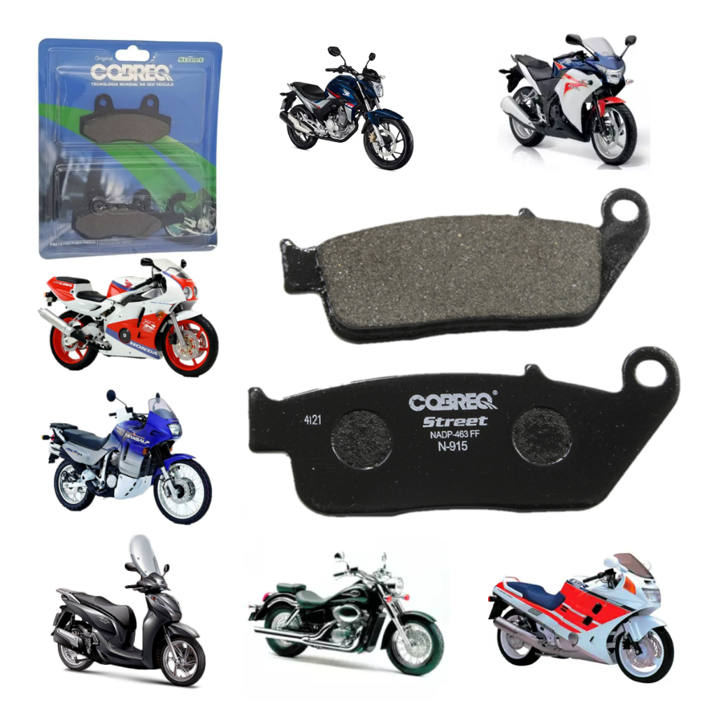 Pastilha Freio Dianteira Cb 250F Twister Cbr 450SR Cbr 1000F Cb 250R Cbr XL 600 Transalp VT Shadow 750 Sh 150i/300i
