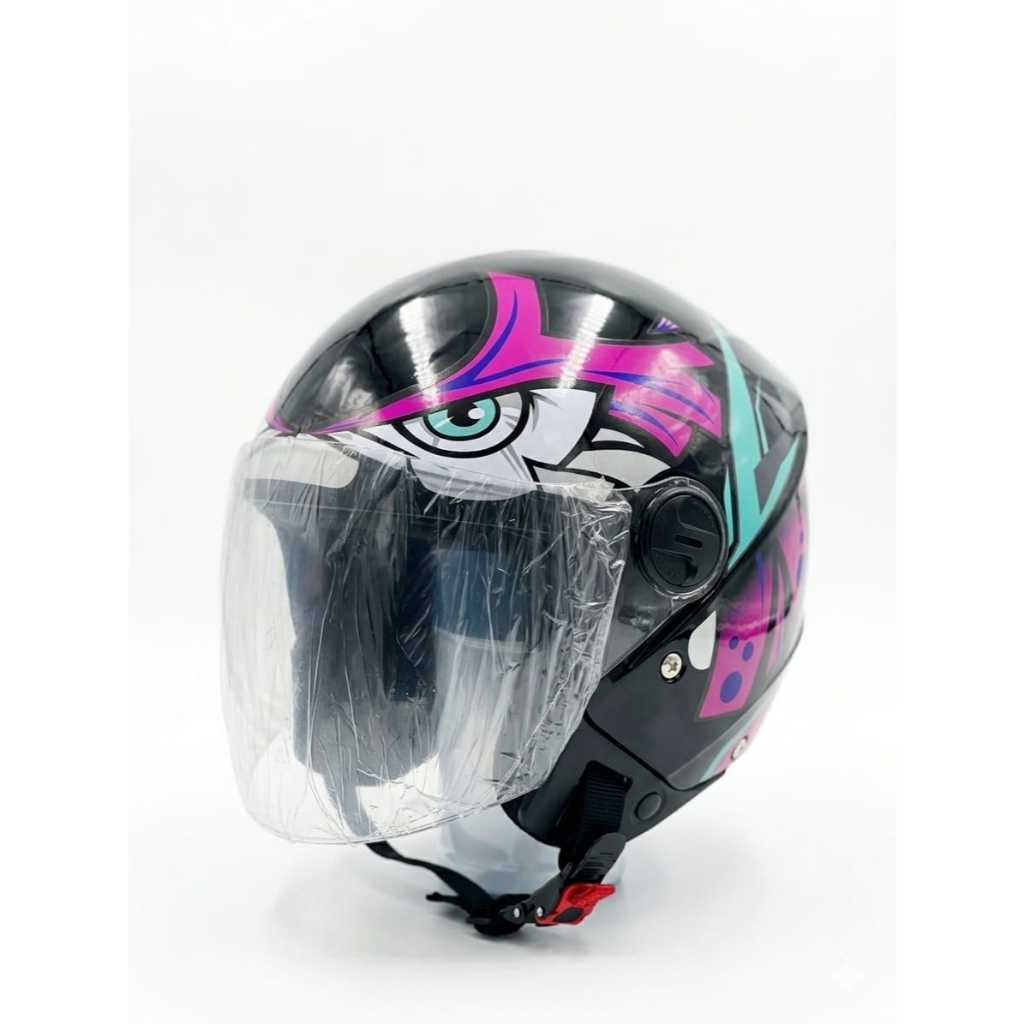 Capacete pro tork tribal aberto envernizado