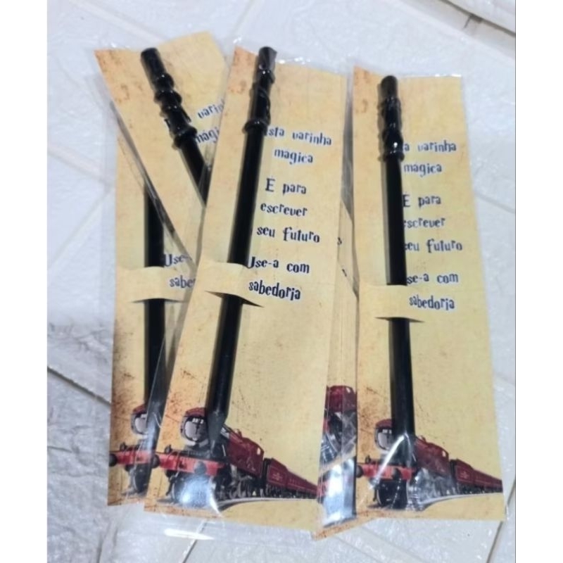 15 unidades de lápis Artesanal Harry Potter TREM - NÃO É PERSONALIZADO