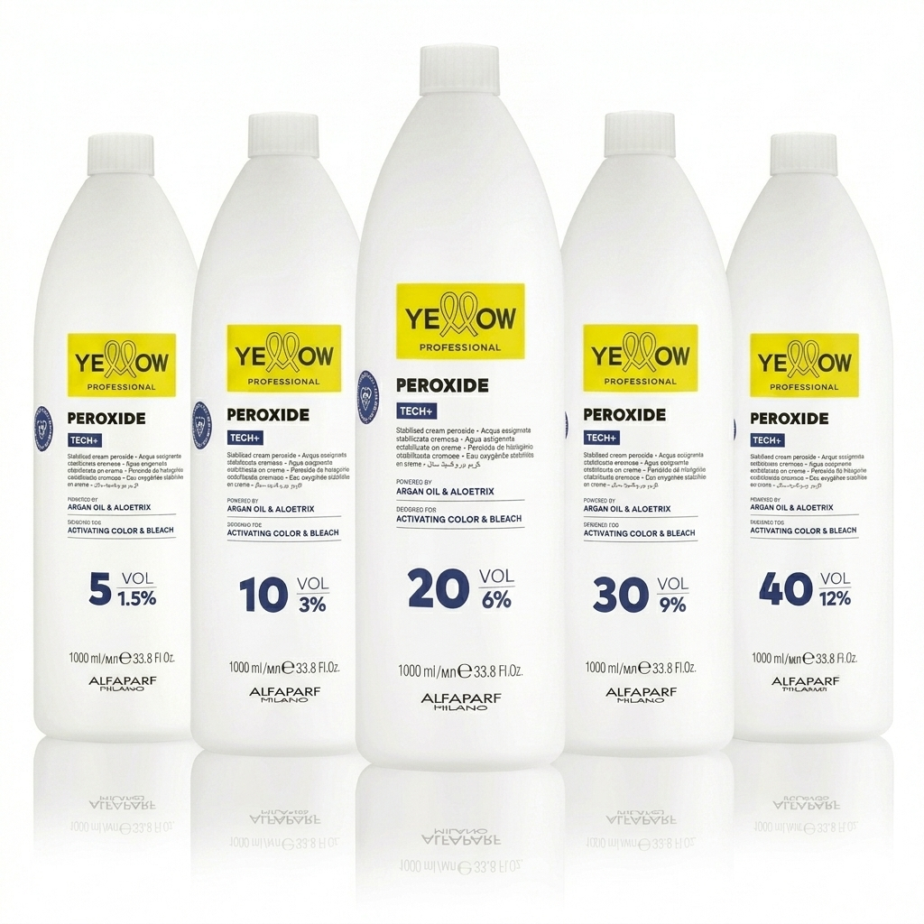 Água Oxigenada Alfaparf Yellow Peróxido 1 litro  (Escolha Os Volumes)