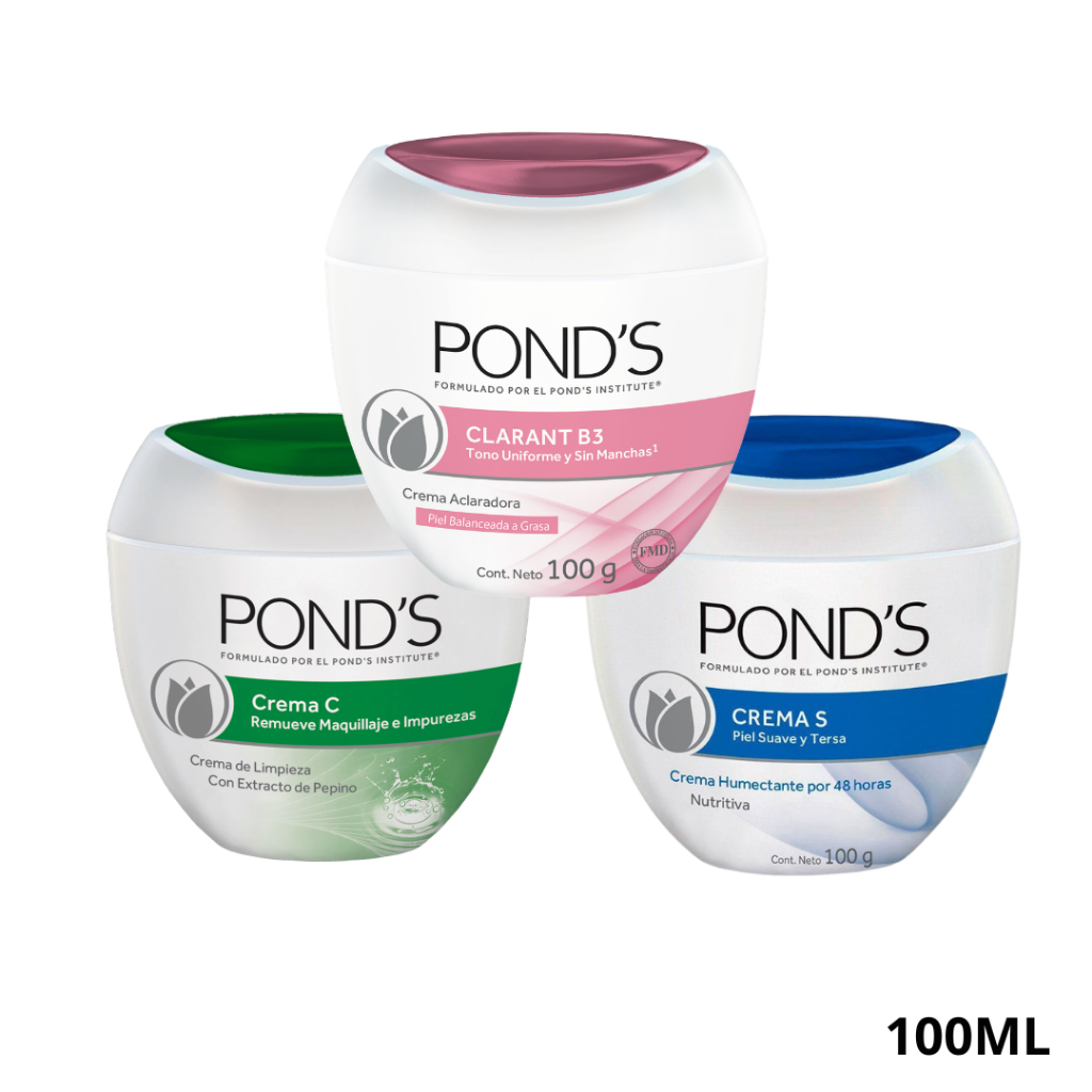 Hidratantes Nutritivo e clareador de manchas+ Limpeza Facial Pond's 100g