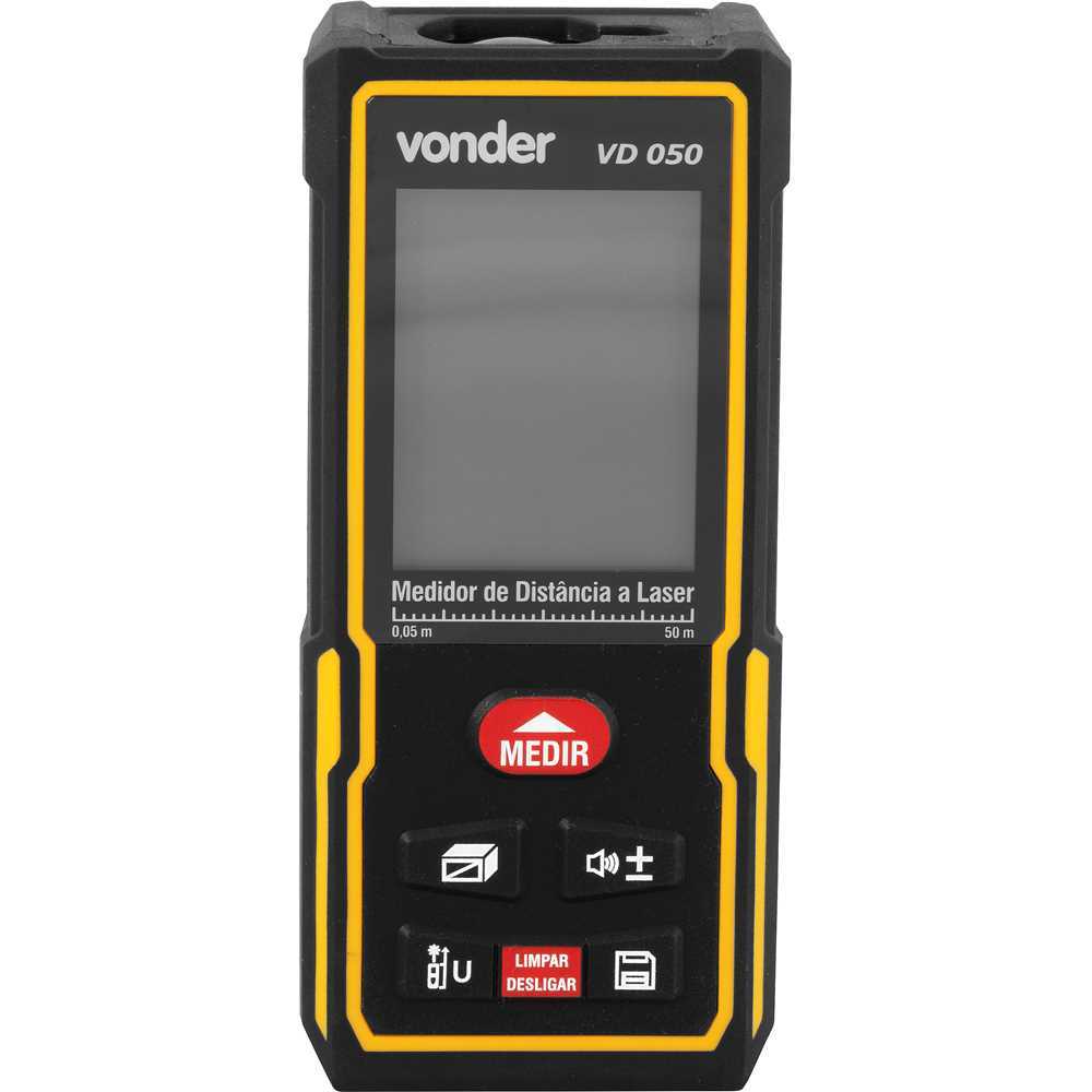 Medidor de Distância a Laser 50m VONDER VD050 Alta Precisão Profissional Mede Área Volume Compacto · foto 2