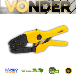 Alicate Prensa Terminais AP056 VONDER Crimpagem Profissional 0,5 a 6mm Com Catraca Alta Precisão Top
