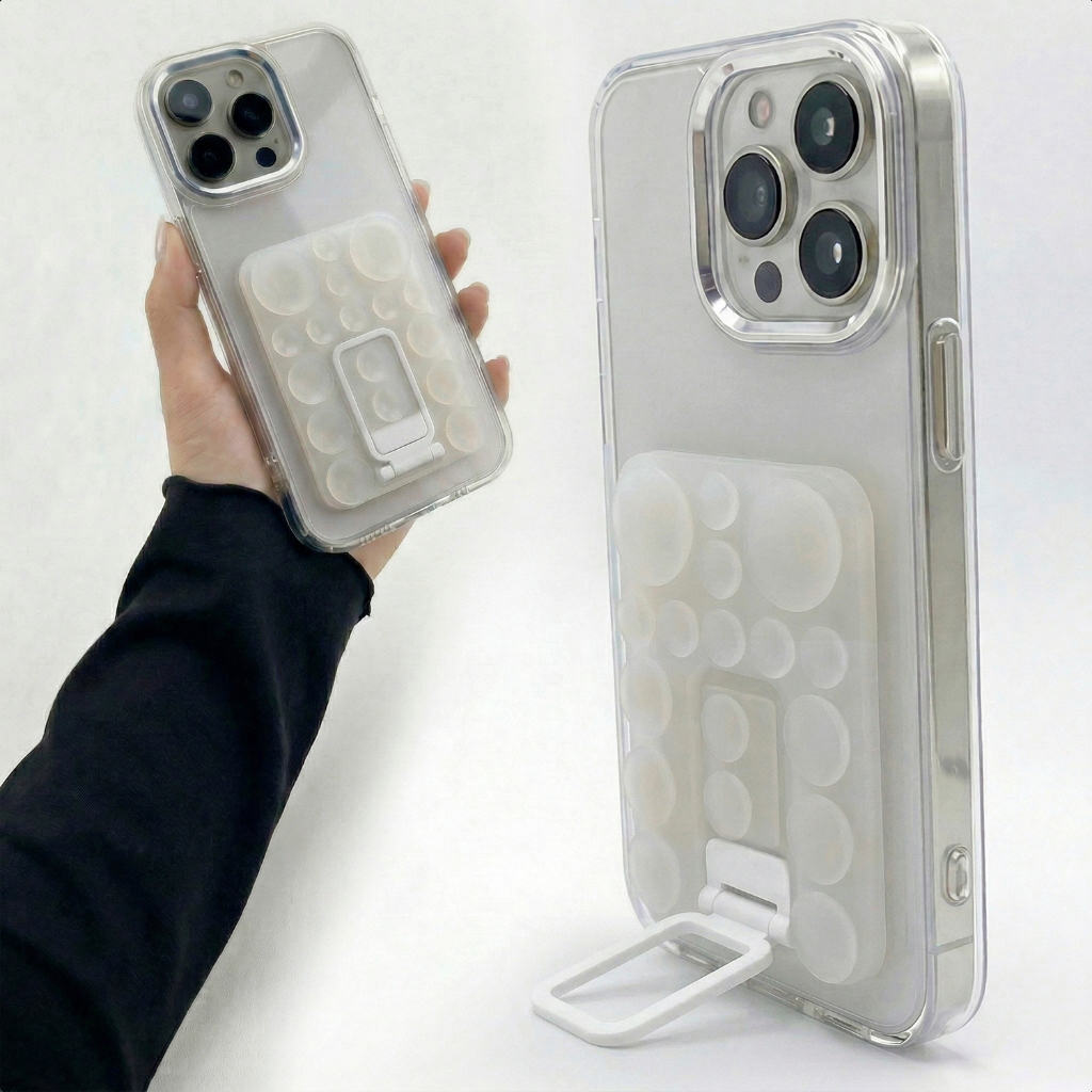 Suporte De Celular Com Ventosas Alta Aderencia Superficies Lisas Assistir Gravar Conteúdo Tutorial