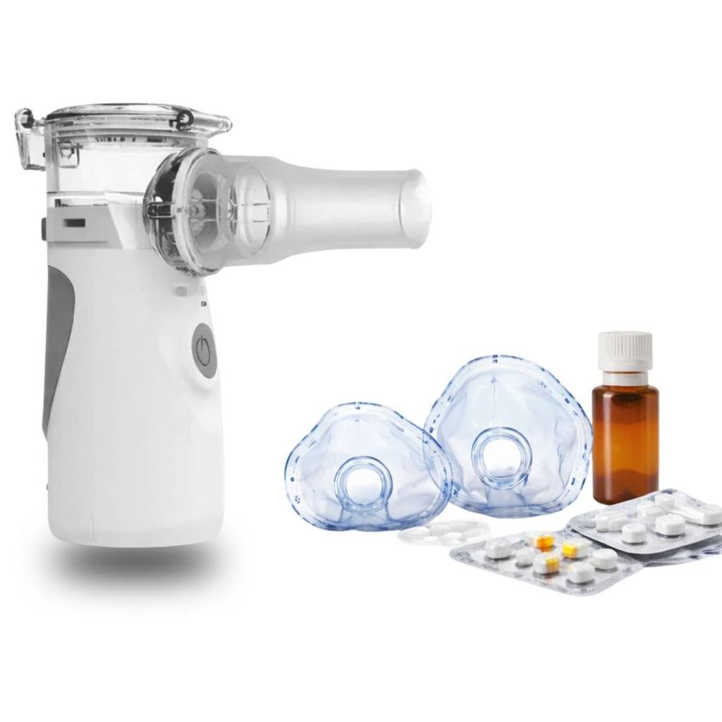 Inalador Nebulizador Portátil Silencioso Recarregável USB Adulto Infantil Completo