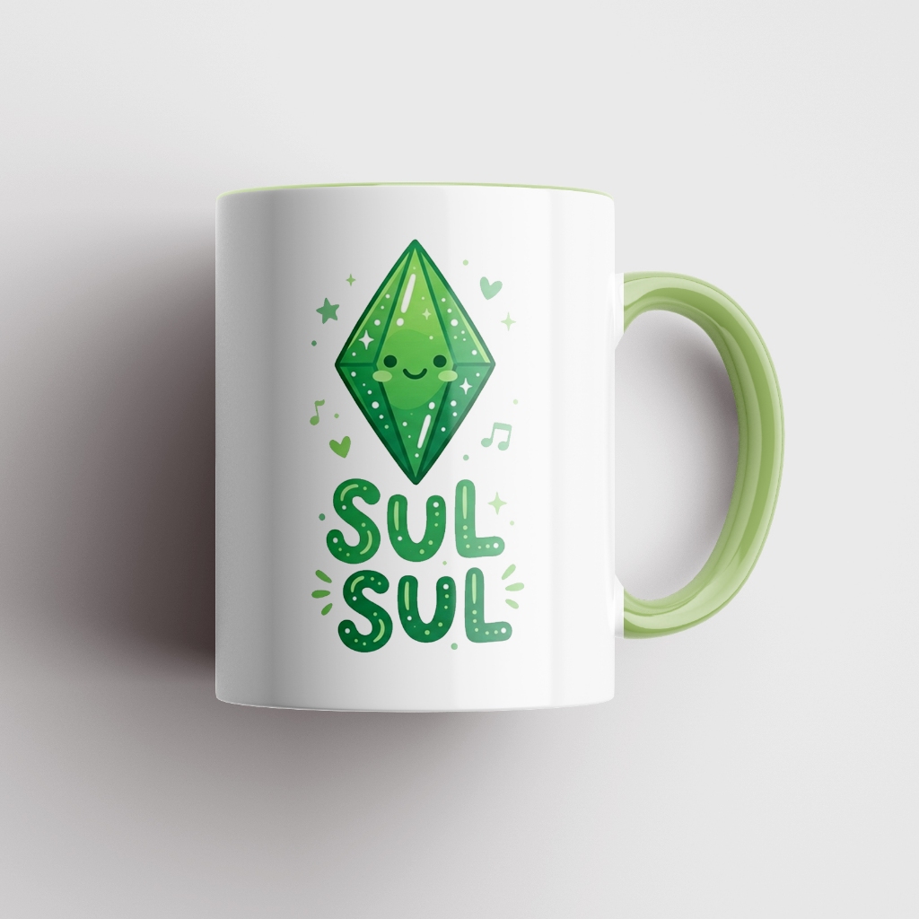 Caneca The Sims "Sul Sul" Saudação Simlish - Game/Jogo