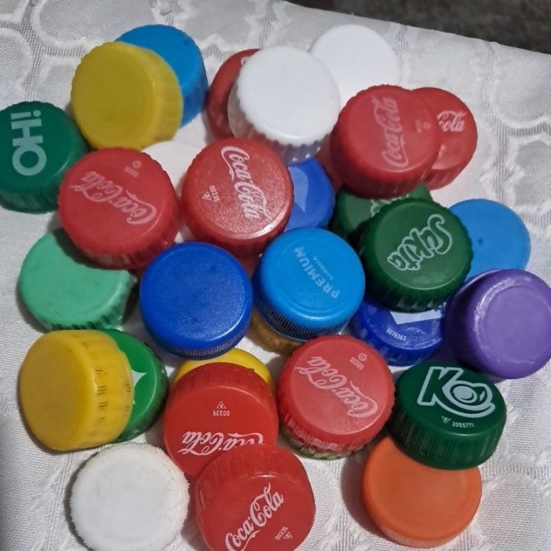 100 tampinha  de garrafa pet