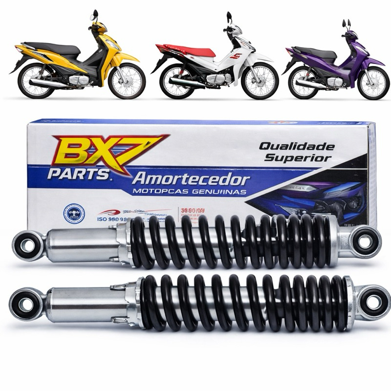 Par Amortecedor Honda  Biz100/ Biz110/ Biz 125/ Pop 100/ Pop110 / Biz 125 ks Es Flex/Modelo Original em Oferta na Shopee
