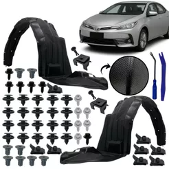 Parabarro Lameiro Dianteiro Protetor Caixa De Roda Para Toyota Corolla 2015 a 2019