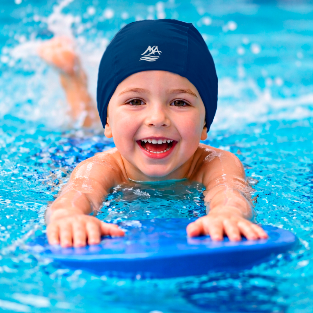 Touca Natação Hidroginástica Esportes Aquáticos Unissex Infantil Juvenil Crianças Várias Cores