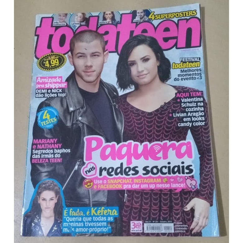 Revista Todateen nº 251 -Paquera nas Redes Sociais - Mariany e Nathany