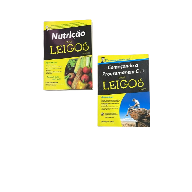 Nutrição para leigos -Carol Ann Rinzler /Começando a programar em C++ para leigos-Stephen R. Davis/Francês para Leigos
