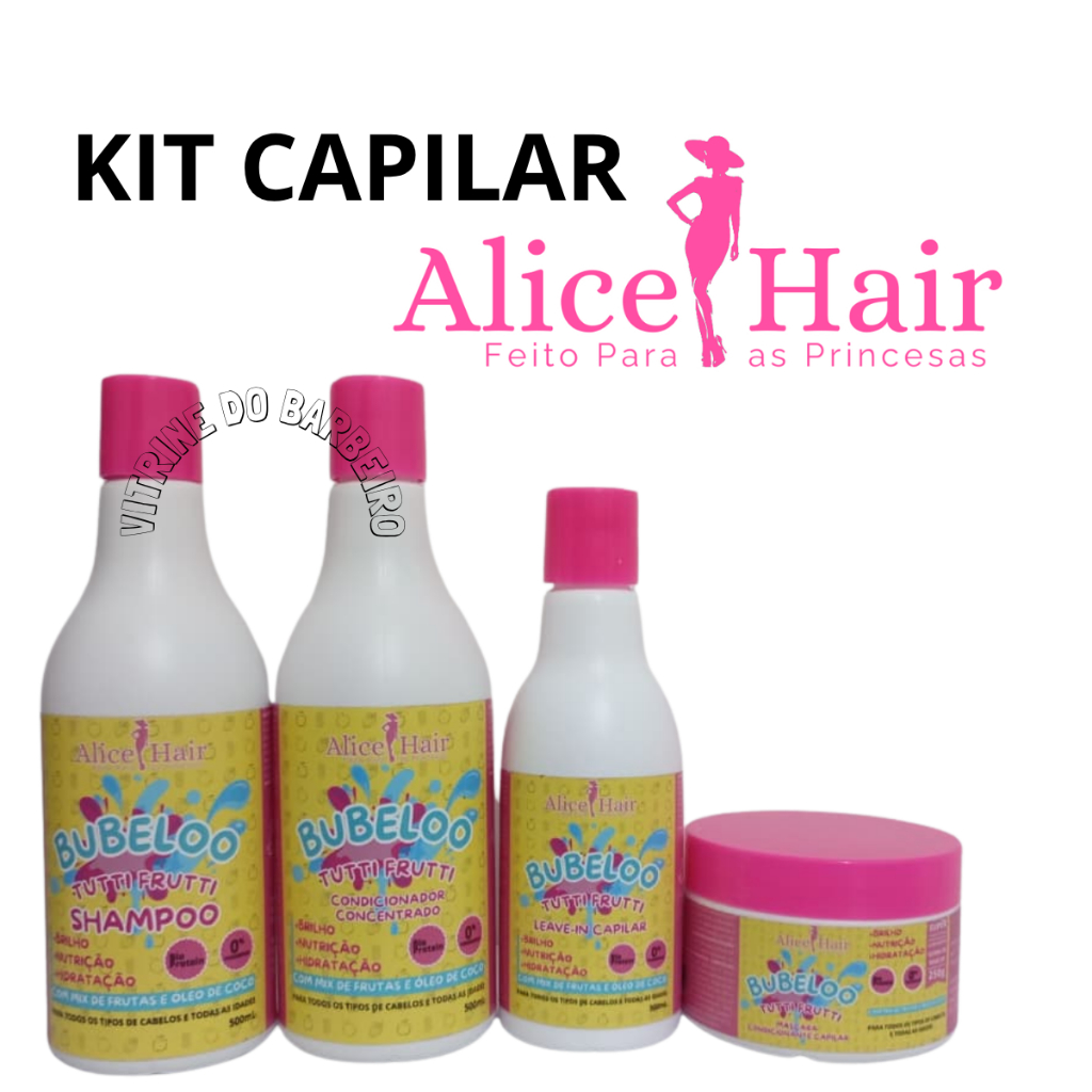 Bubeloo Tutti Frutti Kit Shampoo Solução P/ Cabelo Ressecado em Oferta na Shopee