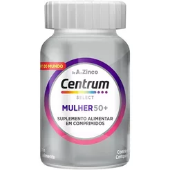 Centrum Multivitamínico Mulher 50 + de A a Zinco, Frasco com 60 Comprimidos