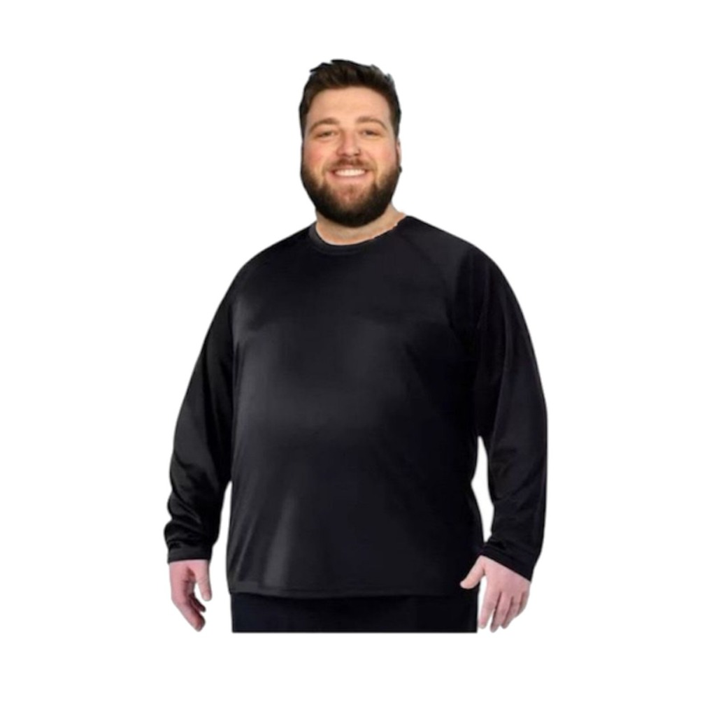 Camisa Plus Size térmica proteção solar Uv Camiseta Dry masculina academia
