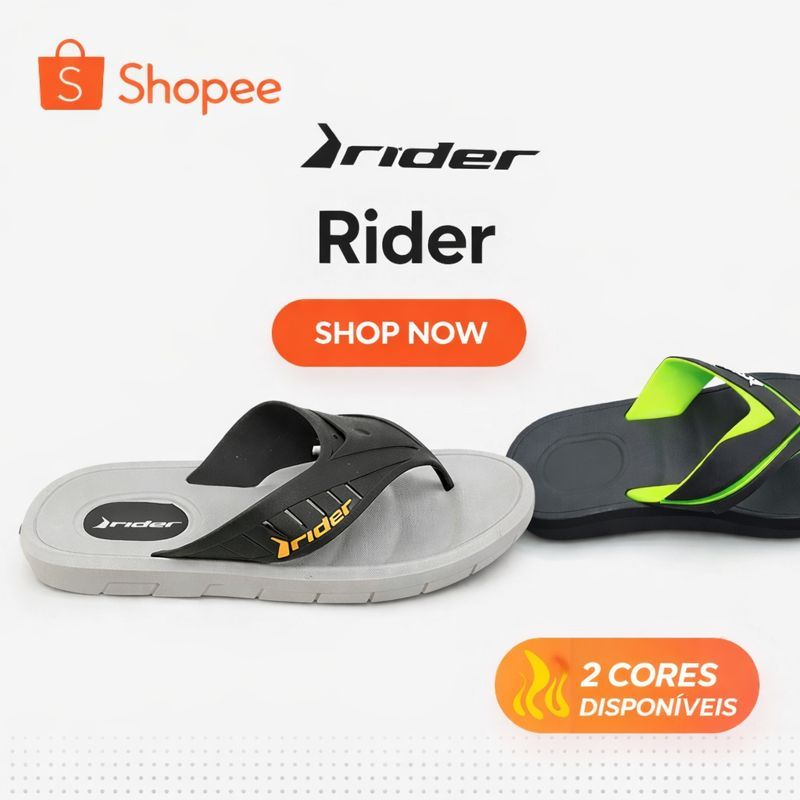 Chinelo Rider Masculino Conforto – Sandália de Dedo Super Leve para Dia a Dia e Praia