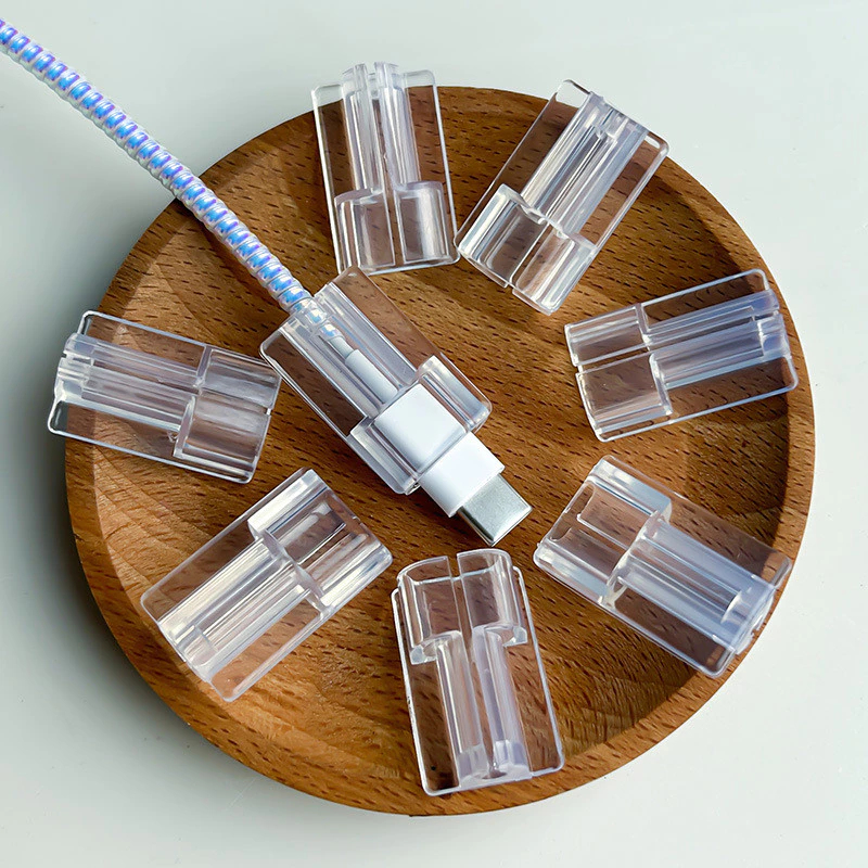 Protetor de Cabo Universal - USB, Tipo C, Celular Transparente Impermeável Anti-Quebra Durabilidade