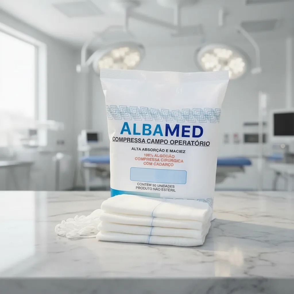Compressa Cirúrgica Campo Operatório Não Estéril Com Fio Radiopaco 50 Unidades em Oferta na Shopee