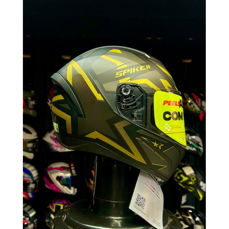 CAPACETE PEELS SPIKE II - DOURADO FOSCO EDIÇÃO ESPECIAL 50 ANOS