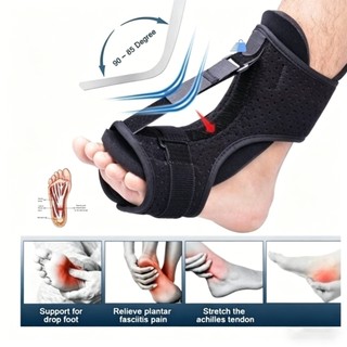 【24 Hora Envio】Órtese Noturna Fascite Plantar Esporão Tala Ortopédica Suporte Pé