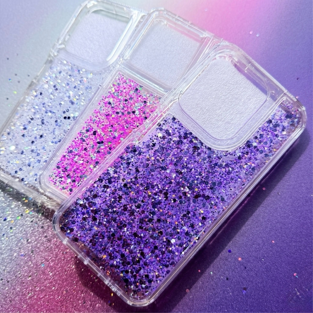 Motorola Moto G05 / Motorola Moto E15 Capa Capinha Anti impacto silicone com Glitter Colorido