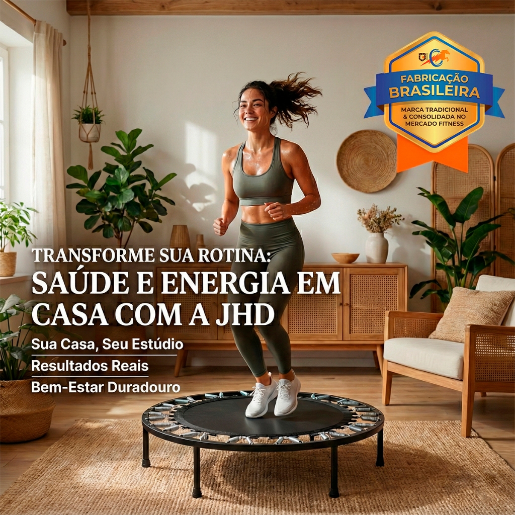 Mini Jump Profissional Cama Elástica Trampolim Academia com 32 Molas Fabricado No Brasil Marca JHD Equipamentos