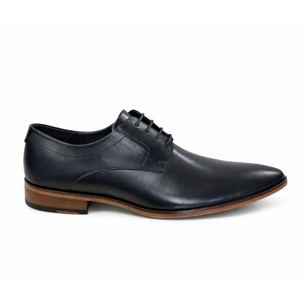 Sapato Social Masculino em Couro Sapato com Solado de Madeira Sapato Classico Sapato Homem Moderno Sapato Couro Premium