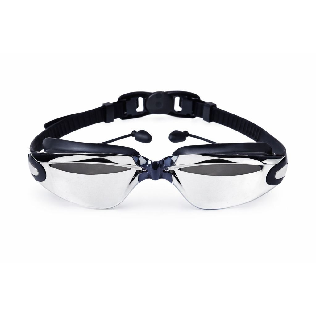 Óculos de Natação SLOTH PRETO E CINZA - Visão Clara e Conforto com Proteção UV