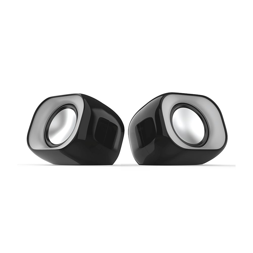 Caixa De Som Multimídia 6w Mini Preta Dhs-2111 Hp Cor Preta Preto