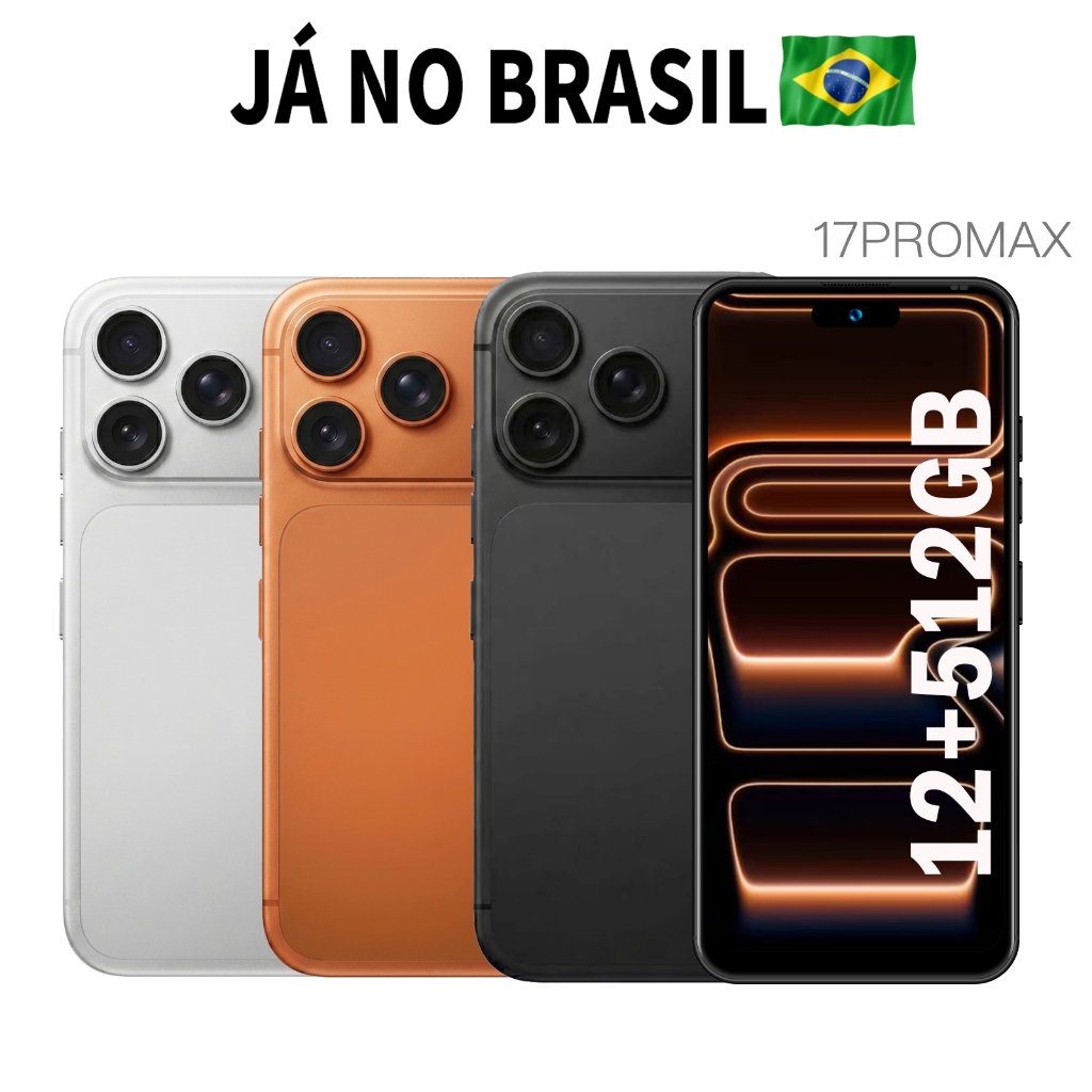 BML Smartphone 12GB+512GB ram AI Global 5G Dual Sim Android 14, 7.3'' Tela,Câmera 108MP-Bateria De 8000 mAh